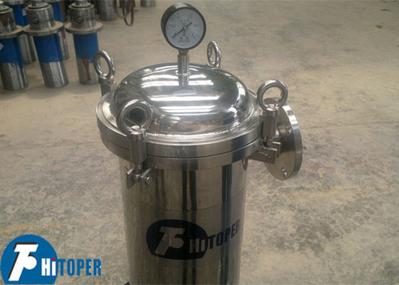 Stainless Steel Bag Filter Housing with Polished or Sanded Surface and Support Basket for Filtration Performance
