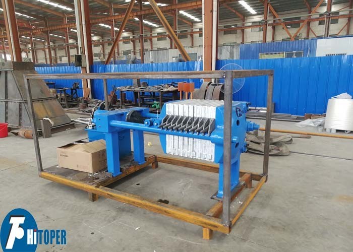 4m2 Filter Area 2.2kw Motor Power 0.6Mpa Pressure Cast Iron Filter Press for High Temperature Materials Dewatering