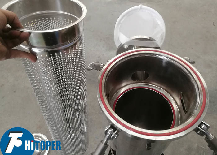 Solid Liquid Separation Bag Filter Housing Featuring Durable Stainless Steel Shell Metal Basket and Large Capacity Dirt Holding