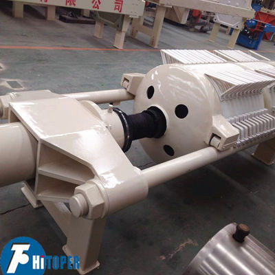 Pressão de filtragem de chapas redondas com chapas de filtragem de PP reforçadas e sistema de prensagem hidráulica para separação industrial de lama