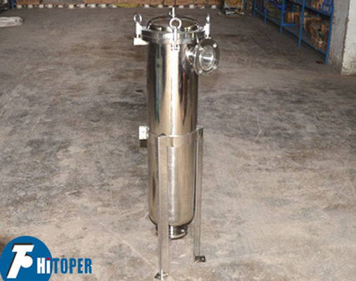 Casas de filtro de sacos industriais com suporte de cesta de aço inoxidável e substituição conveniente de sacos de filtro para filtragem de líquidos